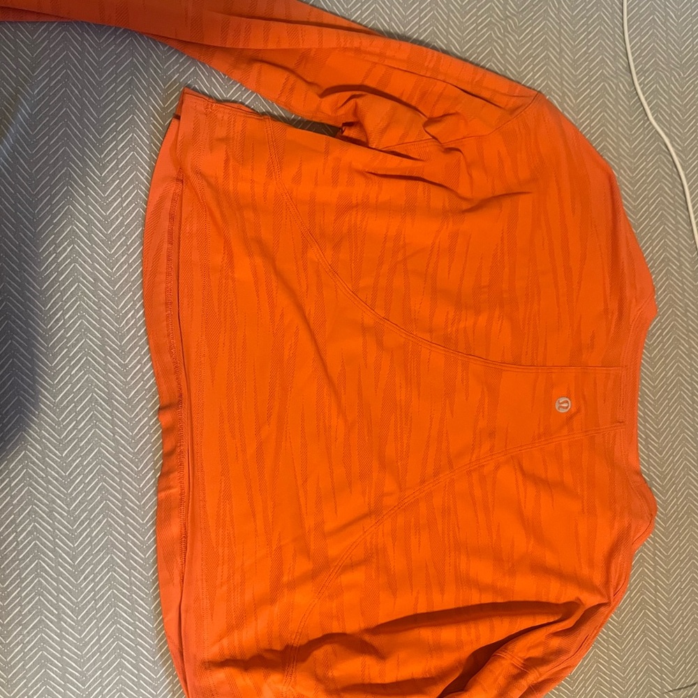 Orange lululemon long sleeve